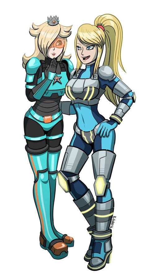 commission samus and rosalina by porto881 on deviantart with