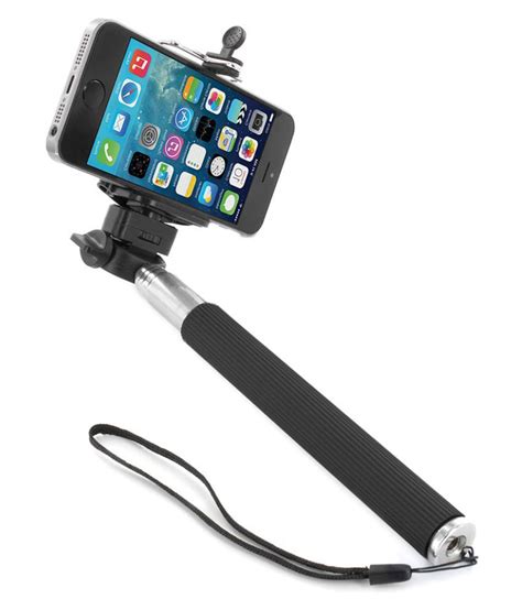 Newbie Black Aux Wire Selfie Stick 98 Cm Selfie Sticks