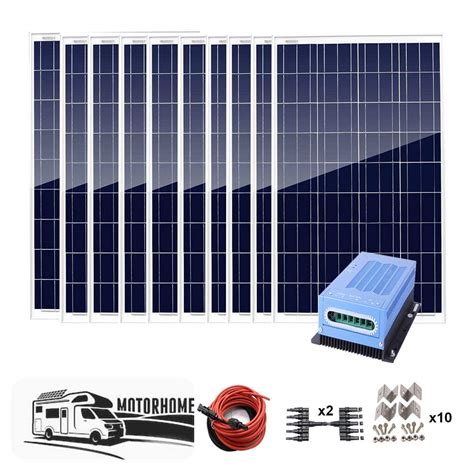 buy auecoor 1000 watt 1kw 12v solar panel off grid system rv boat kit