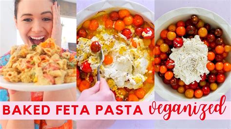 tiktok baked feta pasta recipe vegan style viral recipe