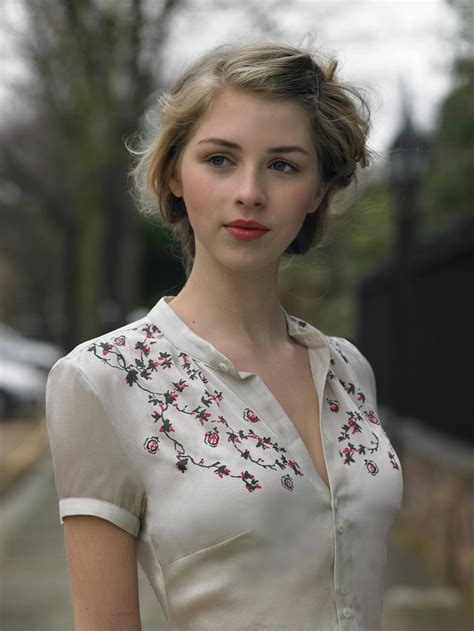 blonde actress hermione corfield women blue eyes face