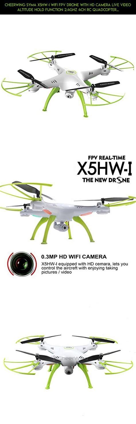 cheerwing syma xhw  wifi fpv drone  hd camera  video altitude hold function ghz ch