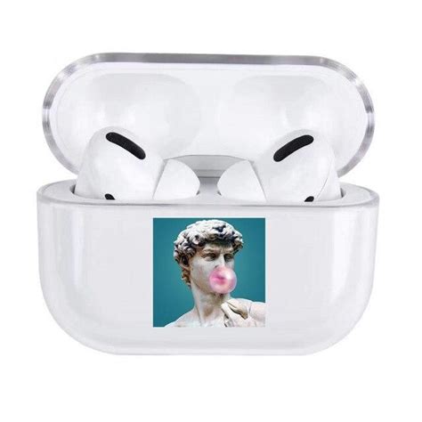 fashion funny pattern  apple airpods pro case luxury transparent bluetooth headphone