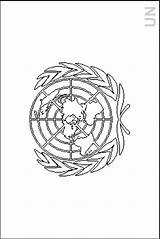 Colouring Un United Nations Book International Flags Organizations Large Int Fotw Crwflags sketch template