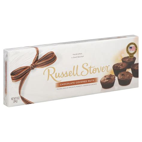 russell stover chocolate covered nuts  oz   food grocery