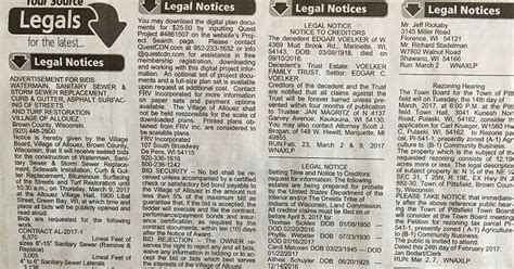 public notices  newspapers editorial