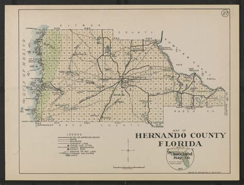 map  hernando county florida sheet  touchton map library