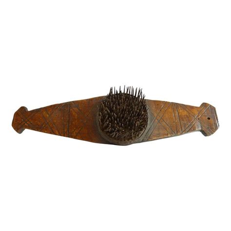 antique   hetchel  flax comb tool   flax flax fiber
