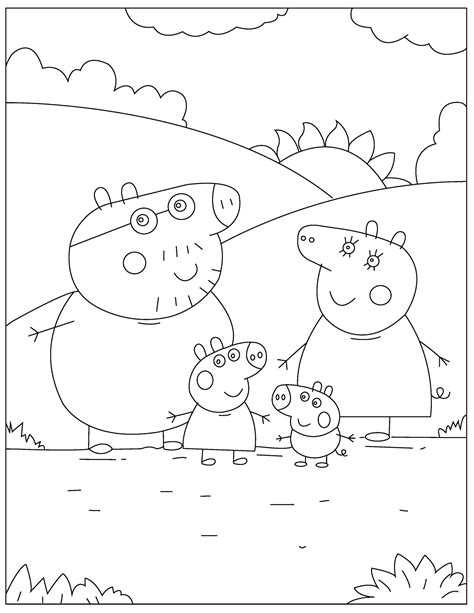peppa pig coloring pages   printable  verbnow