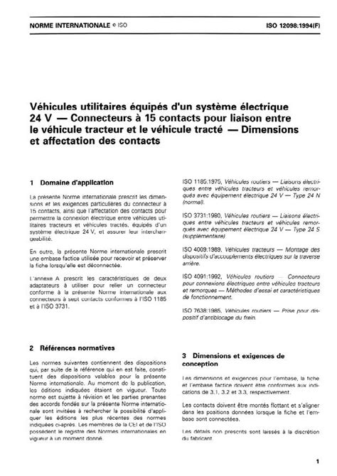 iso  commercial vehicles    systems  pole