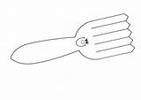 Tenedores Colorear Motivo Disfrute Compartan Pretende Fourchette sketch template