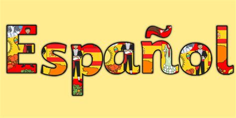 spanish title display lettering spanish teacher made