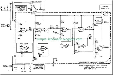 home car auto vehicle system design circuit alarmschematiccollection