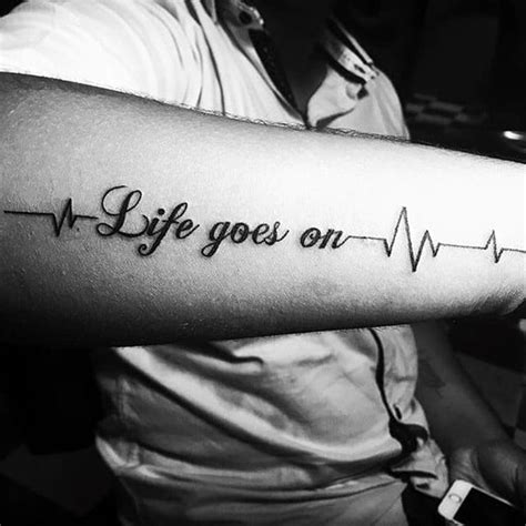 life   tattoo designs  men phrase ink ideas