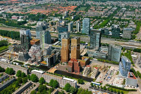 aerial view south axis zuid   amsterdam financial district amsterdam north holland