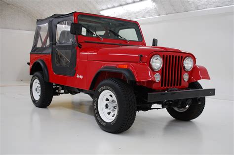 sold 1986 jeep cj 7 sebring red stock 039158 collins bros jeep