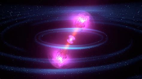 gamma ray burst  colliding neutron stars photograph  nasas goddard space flight centerci