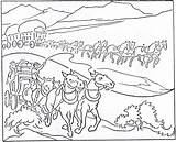 Pioneer Handcart Coloringhome sketch template