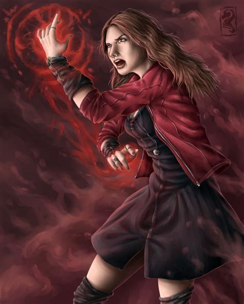 Fan Art Scarlet Witch Wanda Maximoff By Niabolla On