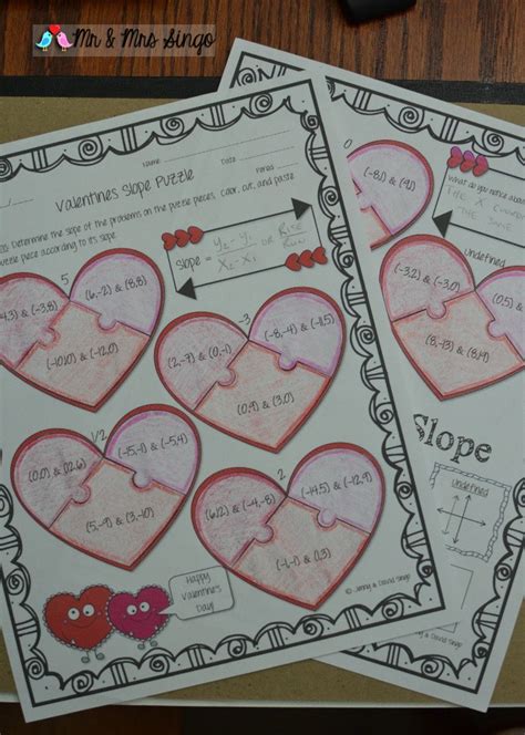 math  demand valentines puzzle