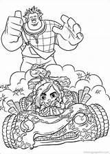 Coloring Pages Wreck Disney Ralph sketch template