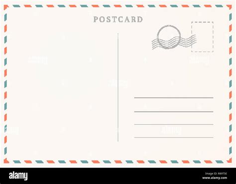 postcard address template
