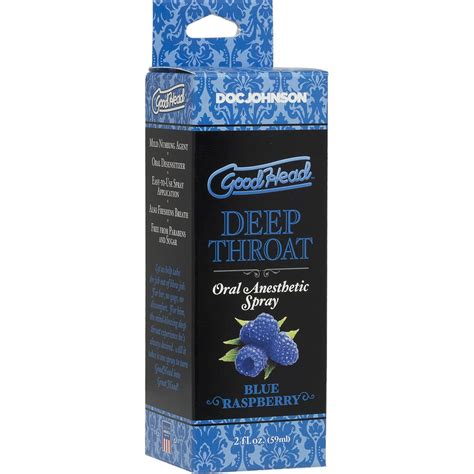 goodhead deep throat oral sex aid spray 2 fl oz 59 ml blue