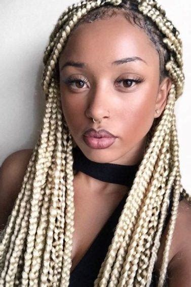 7 inspiring ways to style your thick box braids in 2018