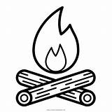 Campfire Coloring Pages sketch template