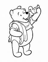 Winnie Coloring Pages Pooh Poo Colouring Cartoon Print Color Drawing Kids Sheets sketch template