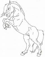 Rearing Horse Lineart Drawing Coloring Drawings Pages Deviantart Draw Getdrawings Horses Simple Colouring Beautiful sketch template