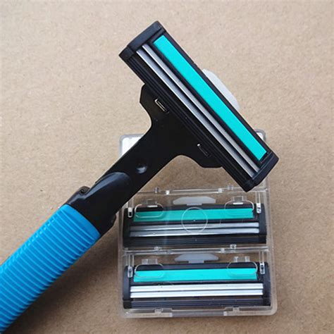 high quality mens razor blades sharp shave blades durable double layer blades manual shaving