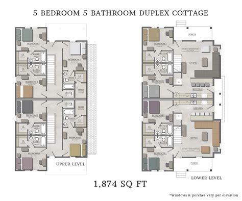 beautiful  bedroom duplex house plans  home plans design