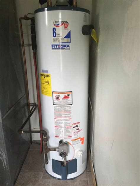 richmond water heater troubleshooting