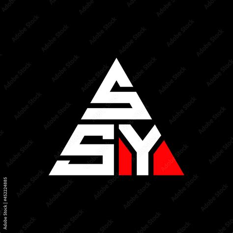 ssy triangle letter logo design with triangle shape ssy triangle logo