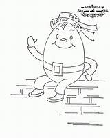 Coloring Humpty Dumpty Pages Comments Coloringhome sketch template