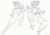 Goku Vegeta Vs Coloring Ball Dragon Drawing Lineart Pages Deviantart Para Colorear Dibujo Imagenes Easy Moxie2d Dibujar Pintar Peleando Drawings sketch template