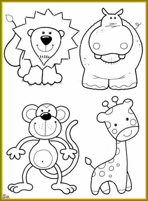 cute baby animal coloring pages  kids zoo animal coloring pages