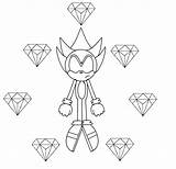 Coloring Pages Sonic Hedgehog Shadow Kids Clipart Chaos Emeralds Library Popular sketch template