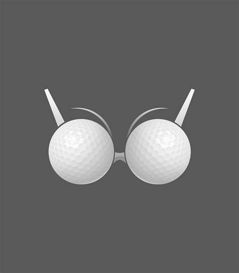 Love Boobs Love Golf Balls Design Idea Digital Art By Maibev Joani
