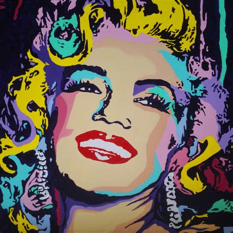 Marilyn Monroe Pop Art Portrait Painting By Elena Zaharia Artmajeur
