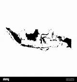 Indonesia Map Vector Kalimantan Isolated Illustration Alamy Background sketch template
