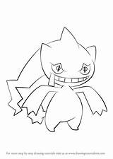Banette Pokemon Pages Coloring Colouring Draw Choose Board sketch template