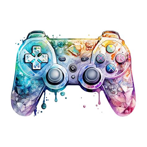 watercolor gaming controller png ps controller sublimation etsy uk