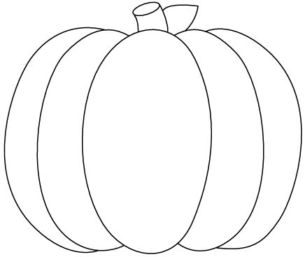 pumpkin outline printable pumpkin outline halloween coloring sheets