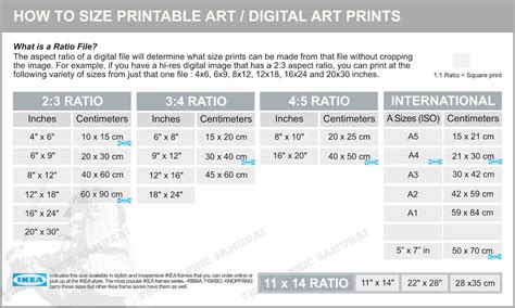 wall art guide for digital art prints frames w ratio sizes etsy australia