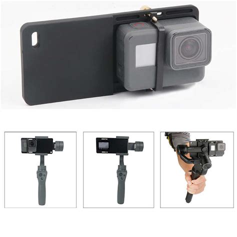 printed switch mount plate adapter  dji osmo action camera frame
