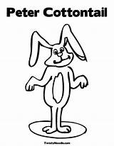 Cottontail Peter Coloring Pages Printable Rabbit Bunny Colorful Popular Cursive Twistynoodle Easter Change Template sketch template