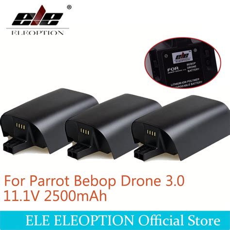 ele eleoption pcs mah  battery  parrot bebop drone  ah high capacity upgrade