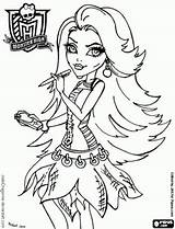 Monster High Coloring Pages Oncoloring Spectra Google sketch template